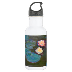Botella De Agua Pintura de nenúfares de Monet Estanque Nenúfares