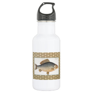 Botella De Agua pintura de pesca de carpa dibujo de agua dulce 