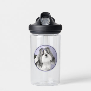 Botella De Agua Pintura de Shih Tzu - Arte de Perro Original Lindo