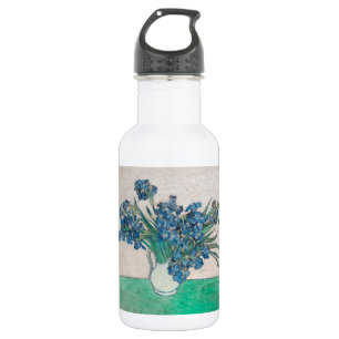 Botella De Agua Pintura de Van Gogh Jarrón de Iris Impresionismo