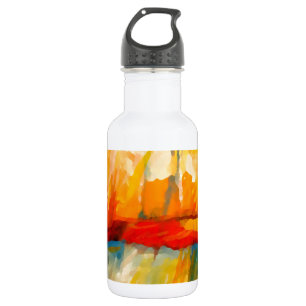 Botella De Agua Pintura expresionista abstracta moderna