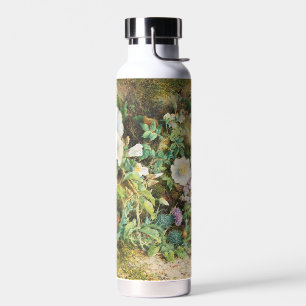 Botella De Agua Pintura floral de petunias bonitas vintage