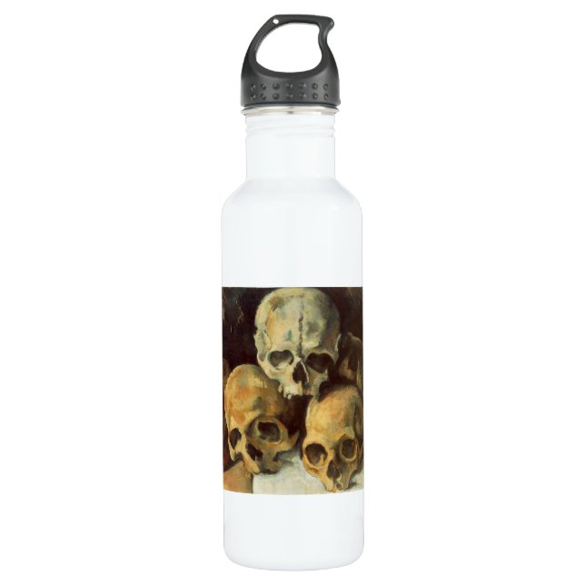 Botella De Agua Pirámide de Skulls Vintage Halloween (Anverso)