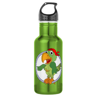 Botella De Agua Pirate Parrot Nautical