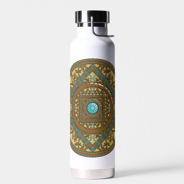 Botella De Agua Pisces Mandala (Izquierdo)