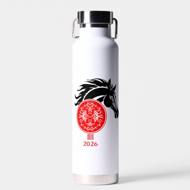 Botella De Agua Pisces x año del caballo 2026 (Delantero)