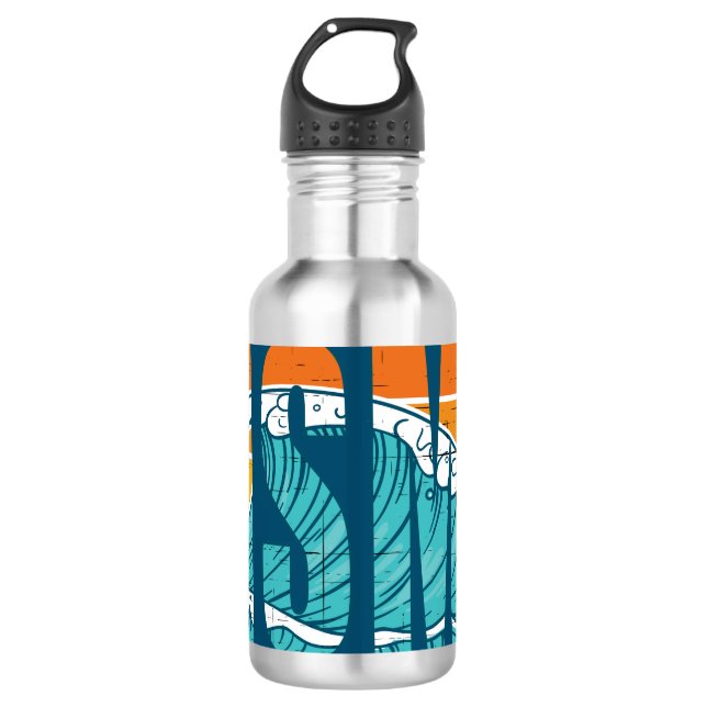 Botella De Agua Pismo Beach California Surf (Anverso)