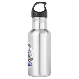 Botella De Agua Pista de patinaje Unicornio Unicornio Pegatina vec