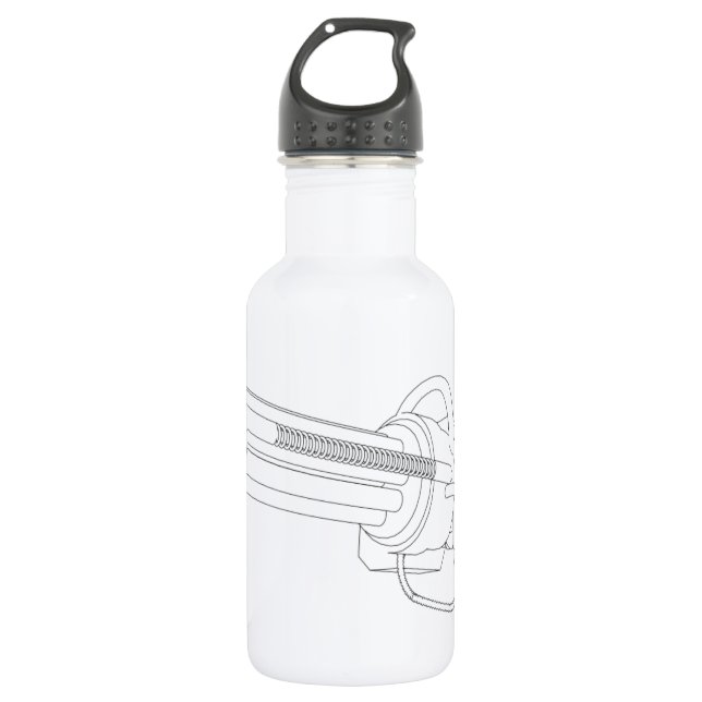 Botella De Agua Pistola de Rotación Steampunk (Anverso)