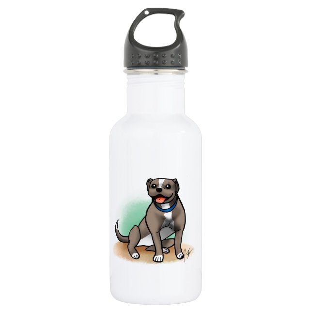 Botella De Agua Pitbull (Anverso)