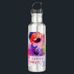 Botella De Agua PixDezines Floral/acuarela/Rosa de agua<br><div class="desc">PixDezines rosa de agua acuosa floral. Todos los archivos de imagen son ajustables. Para ver más de nuestra floral acuarela,  copie y pegue esta URL: www.zazzle.com/pixdezines watercolor floral bottles?rf=238024746523913220 Copyright © 2015-2016 PixDezines.com™ y PixDezines™ en Zazzle.com. Todos Los Derechos Reservados.</div>