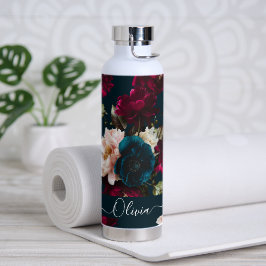 Botella De Agua PixDezines Fondo para el DIY Botánico