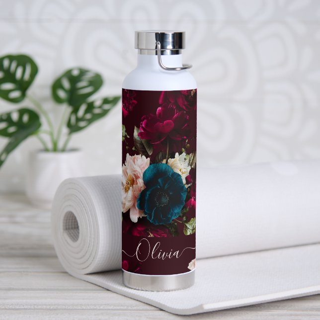 Botella De Agua PixDezines Fondo para el DIY Botánico (Yoga)