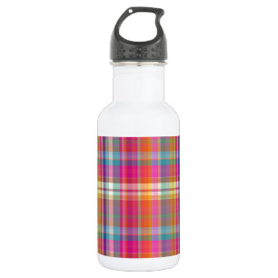 Botella De Agua PixDezines malibu plaid