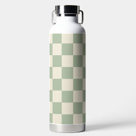 Botella De Agua Pizarra verde y blanco desactivado