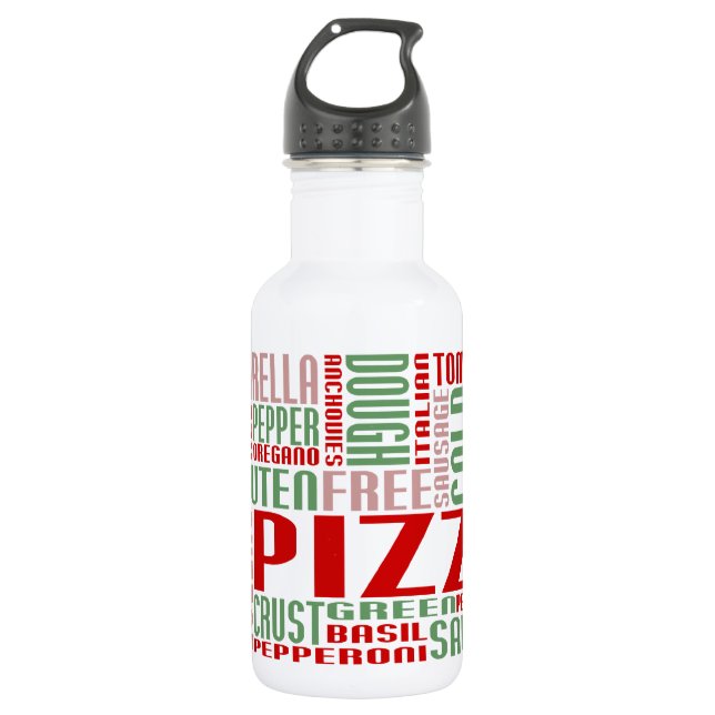 Botella De Agua pizza chitChat (Anverso)