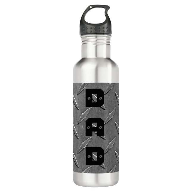 Botella De Agua Placa de diamante (Anverso)