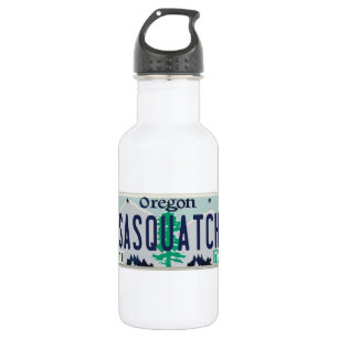 Botella De Agua Placa de Oregon Sasquatch
