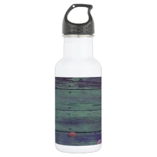 Botella De Agua Placas de madera recuperadas