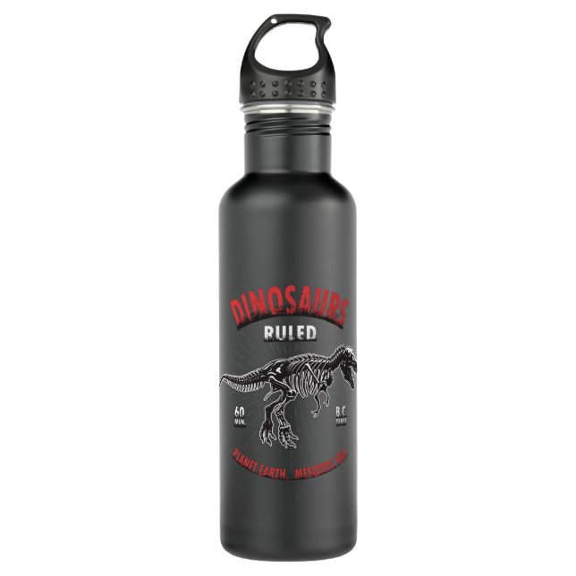 Botella De Agua Planeta Dinosaurio Tierra Era Mesozoica | Dinosaur (Anverso)