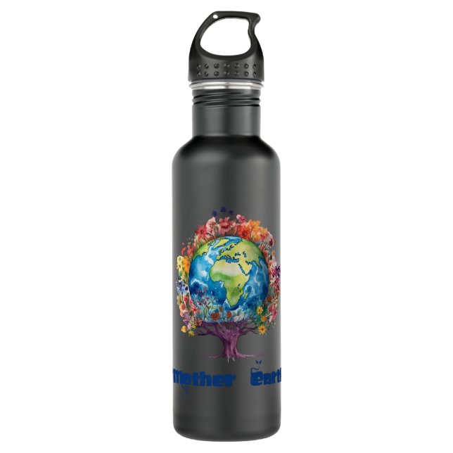 Botella De Agua Planeta Madre Tierra Exuberante (Anverso)