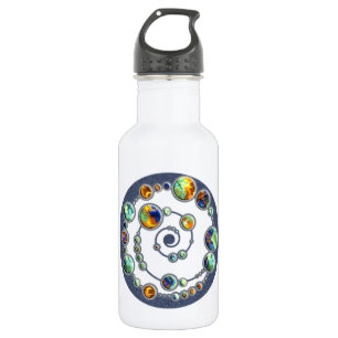 Botella De Agua Planetas formación de círculos de cultivo + tu col