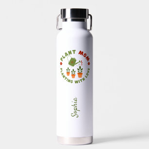 Botella De Agua Plantar a mamá con amor personalizado