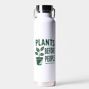 Botella De Agua Plantas divertidas antes que las personas Arte de 