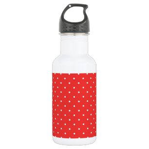 Botella De Agua Plantilla de personalizado de fondo blanco rojo de