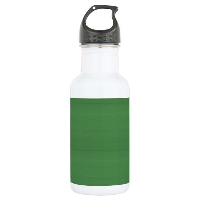 Botella De Agua Plantilla de textura VERDE DIY fácil añadir TEXTO  (Anverso)