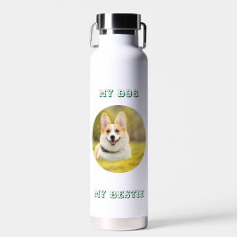 Botella De Agua Plantilla fotográfica personalizada para mi perro 