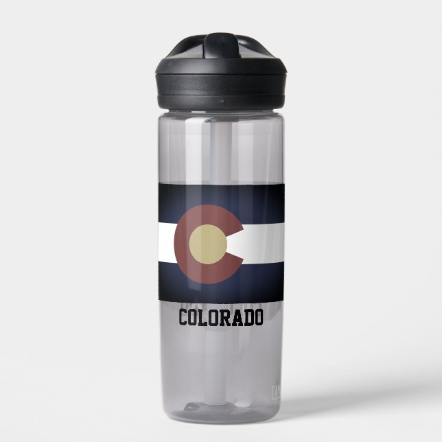 Botella de agua plástica de la bandera del estado  (Delante)