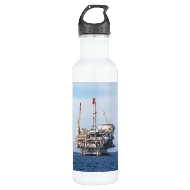 Botella De Agua Plataforma petrolera (Anverso)