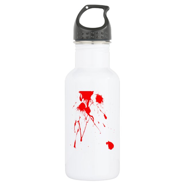 Botella De Agua Plato de pintura roja (Anverso)