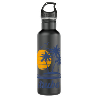 Botella De Agua Playa del Caribe de Aruba