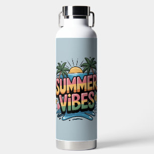 Botella De Agua Playa Tropical de Summer Vibes