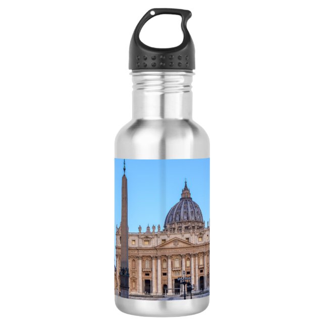 Botella De Agua Plaza de San Pedro en Ciudad del Vaticano - Roma,  (Anverso)