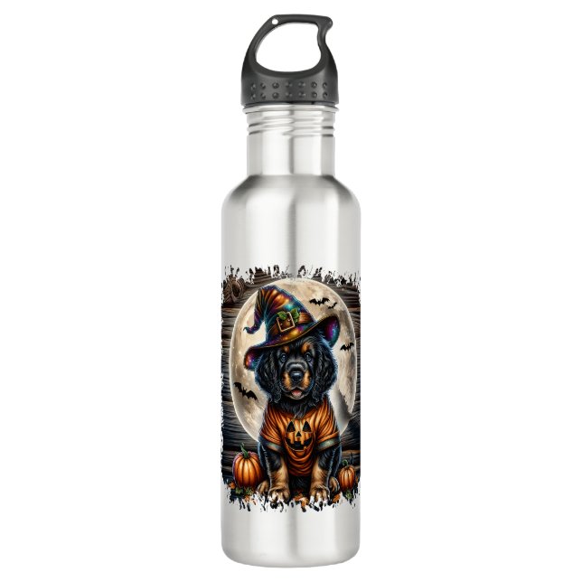 Botella De Agua Plaza Halloween de Setter Dog (Anverso)