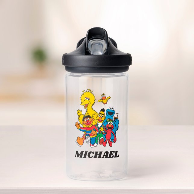 Botella De Agua Plaza Sésamo 123 | Añadir su nombre (Subido por el creador)