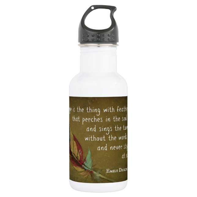 Botella De Agua Pluma (Anverso)