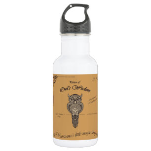 Botella De Agua Poción de la sabiduría del búho