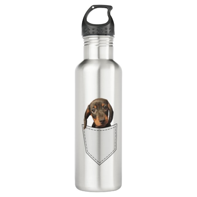 Botella De Agua Pocket Dog Dachshund (Anverso)