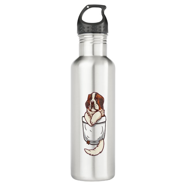 Botella De Agua Pocket St Bernard Puppy (Anverso)