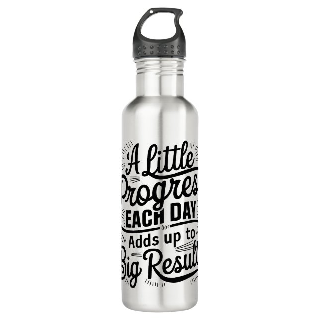 Botella De Agua Poco progreso diario (Anverso)