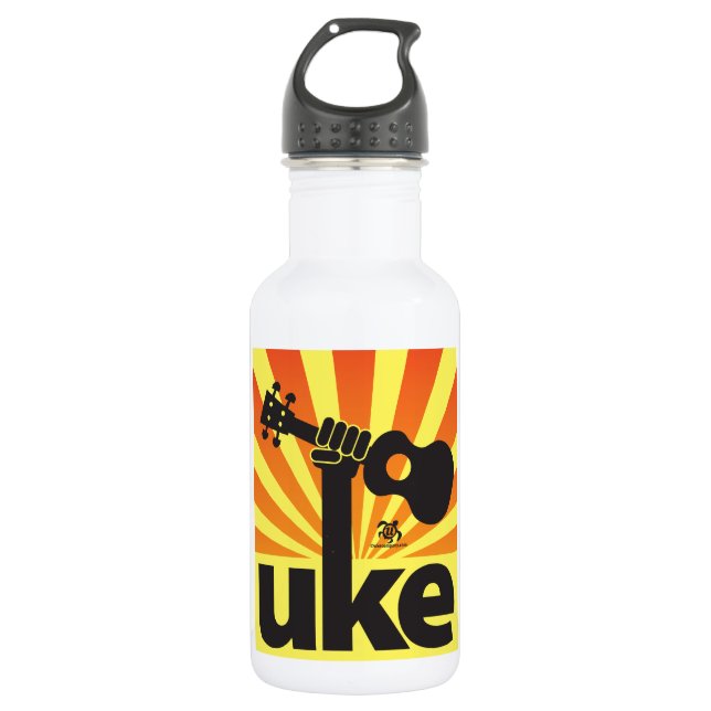 Botella De Agua Poder del Ukulele (Anverso)