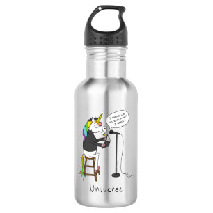 Botella De Agua Poesía unicornio divertida
