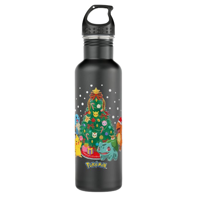 Botella De Agua Pokémon Chrismas  Pokémon Chrismas ree  (Anverso)