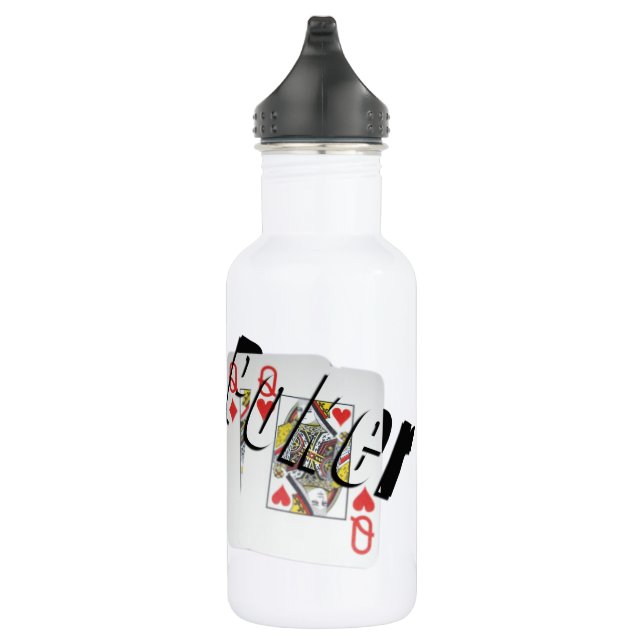 Botella De Agua Poker, Logo, Queens, (Derecha)