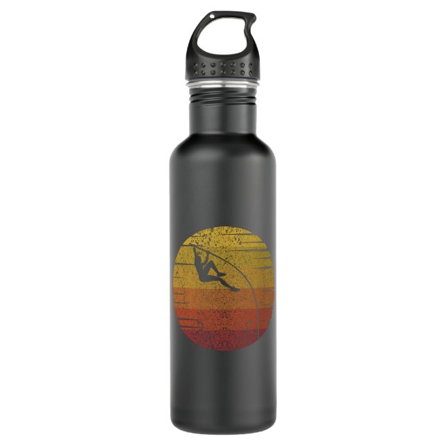 Botella De Agua Pole Vaulting Retro (Anverso)