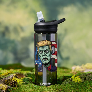 Botella De Agua Political Satire Zombie Trump "48" USA Flag 
